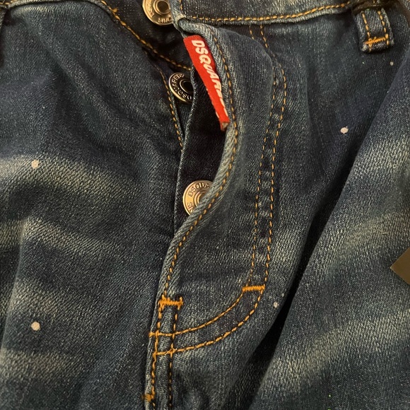 Dsquared2 paint-splatter Distress Italy-made Jeans - Picture 4 of 15